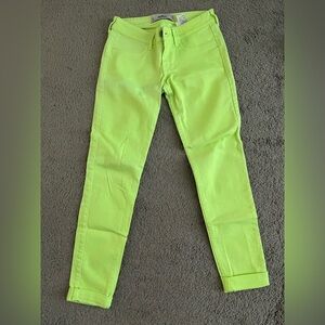 Hollister Neon Yellow Women Jeans